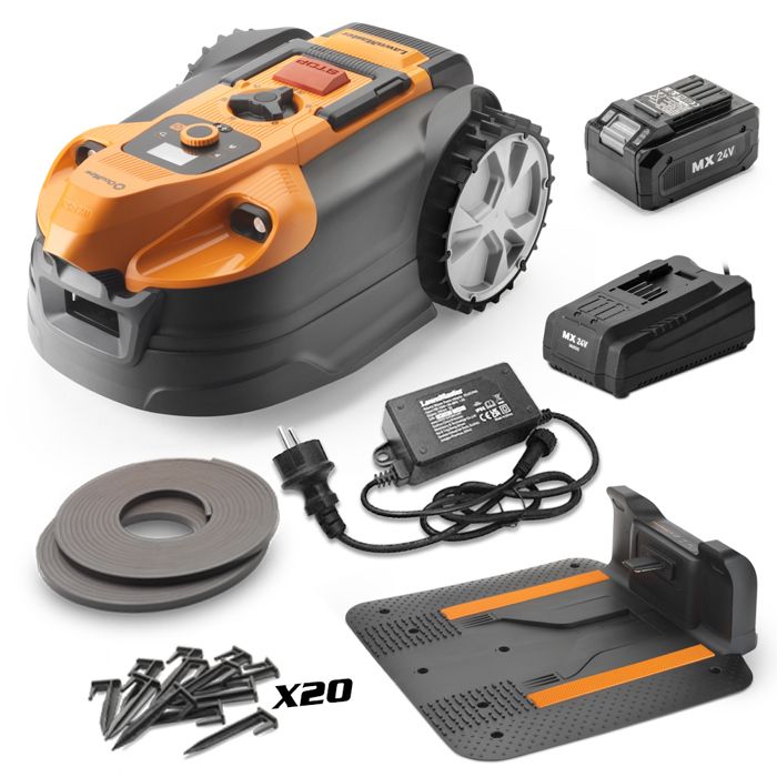Robot tondeuse connecté LawnMaster AMD18 Plus 800m² 24V - vue 2