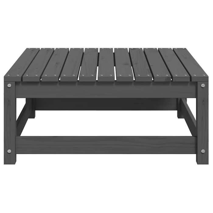 Promotion mars * Mini Table dextérieur(1 PC)- YUNYAN - Repose-pied de jardin - MEUBLE JARDIN - avec coussin Gris Bois de pin mass