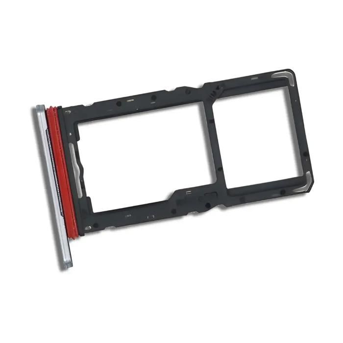Tiroir Carte SIM avec Emplacement microSD de Rechange pour Samsung Galaxy Tab A11 LTE X135 Argente