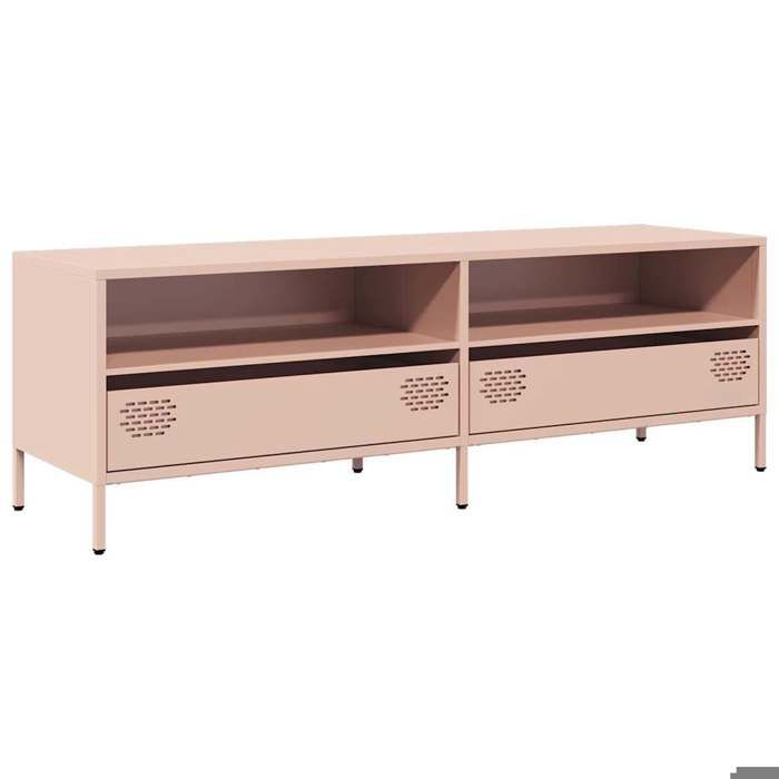 Rose BANC TV - BMK - Meuble TV - Avec rangement - rose 135x39x435cm acier laminé à froid ncv41933201720