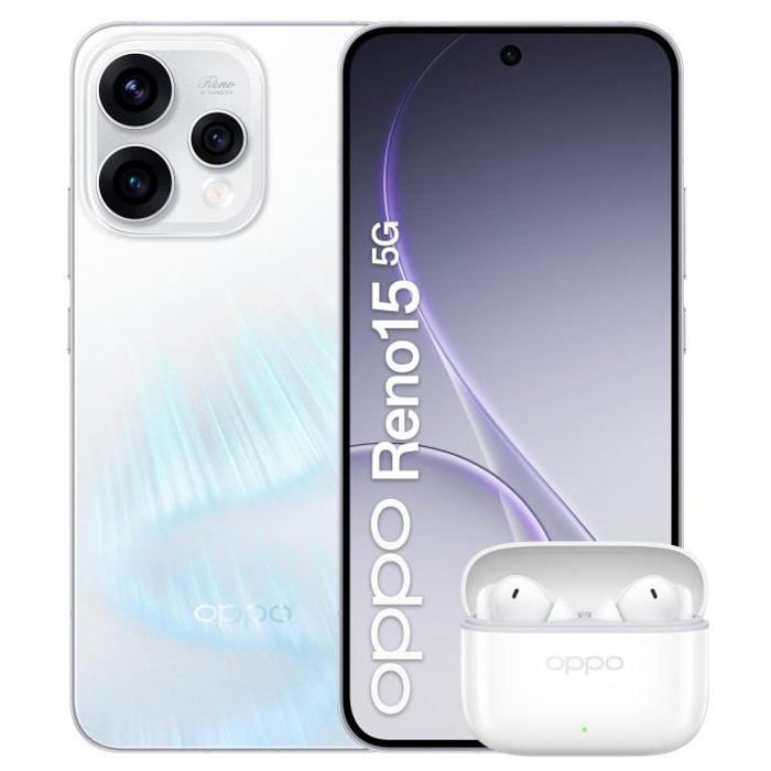Mobile Phone - Oppo - Reno15 - 8 GB RAM - 512 GB - Aurora White Box
