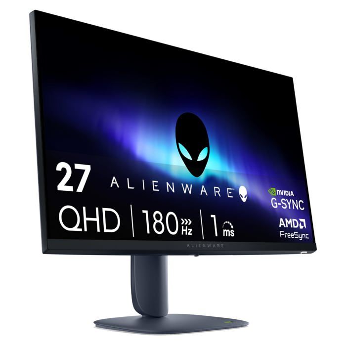 Moniteur de jeu 27 - AW2725DM - Écran QHD 27 180 Hz 1 ms IPS NVIDIA G-SYNC AMD Freesync VESA AdaptiveSync.