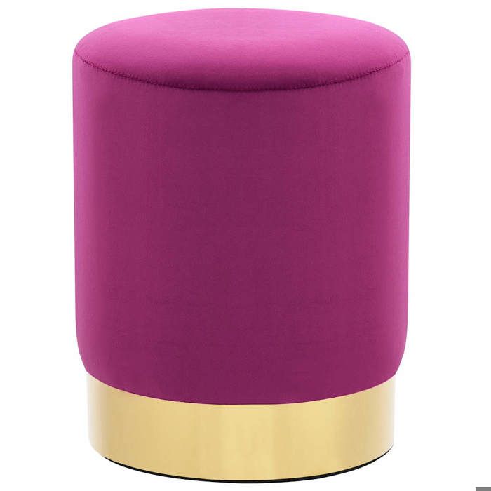 Fauteuil salon - vidaXL - individuel - velours - doré - 28 x 36 cm@414sxa15z