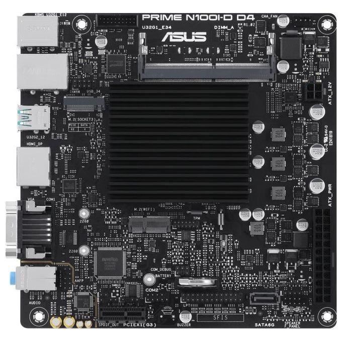 ASUS Prime N100I-D D4 Carte mère Intel N100 (Processeur Intel N100, PCIe 3.0, USB 3.2 Gen 2, M.2, DDR4)