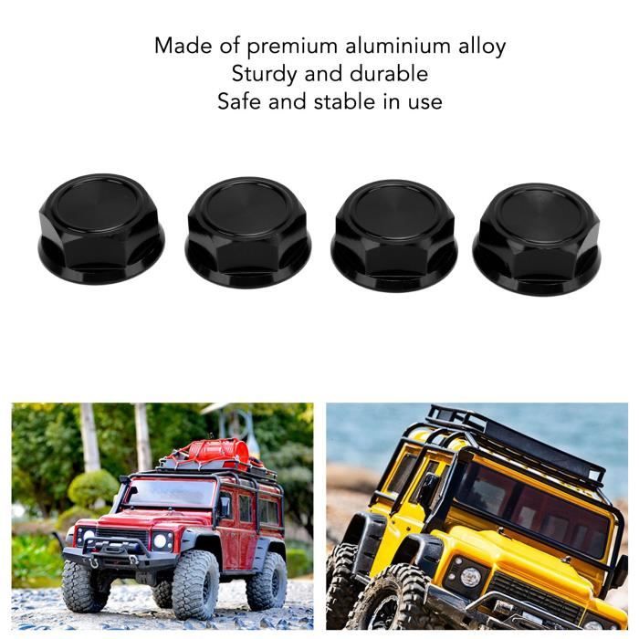 Adaptateur Roue RC 12mm - Pour Voiture 1/10 - Alliage Aluminium - Avec écrous Et Clé