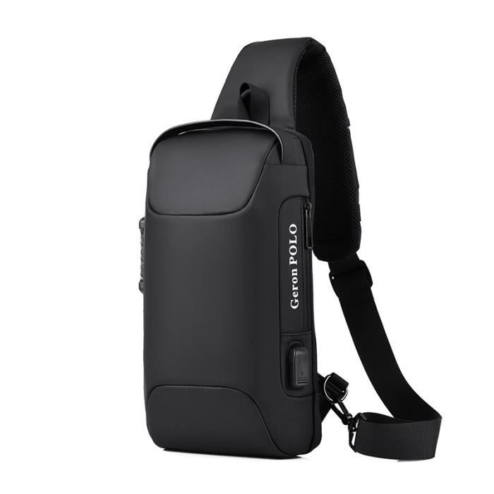 Sac À Épaule Rétro Sacs de Bandoulière Simples Pour Sac de Poitrine pour Loisirs - Noir Noir Sac À Épaule Rétro Sacs de Bandoulière Simples Pour Sac de Poitrine pour Loisirs - Noir Noir