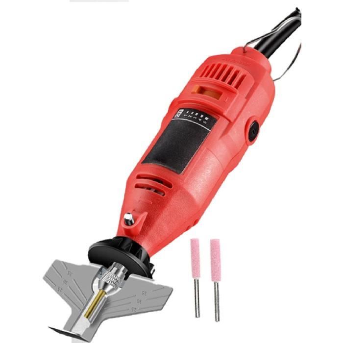 Meuleuse à Chaîne électrique - Affûteuse Tronçonneuse Portable - 6 Vitesses, 5000-22000 Tr/min - Kit Complet