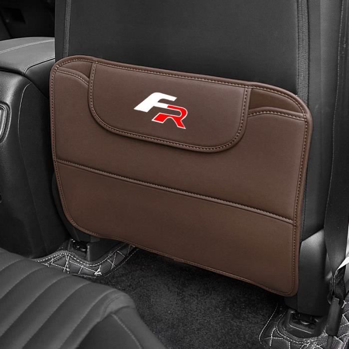 Tapis Anti-coups De Pied Pour Siège Arrière Voiture Volkswagen T-Roc - 2 Pièces Cuir - Protection Dossier
