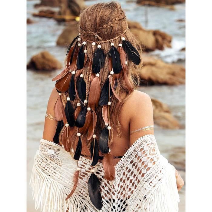 Bandeau cheveux hippie chic femme