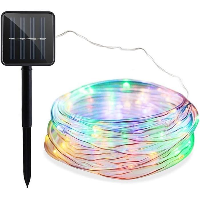 Yakimz Guirlande Lumineuse Exterieure Solaire Etanche,avec 8 Modes