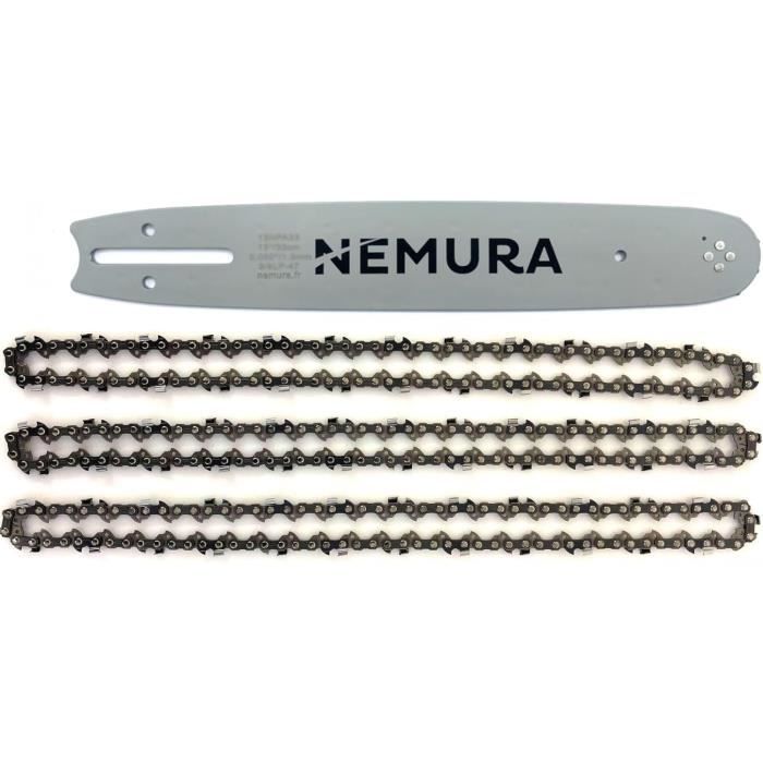 Sägenspezi Guide De 30cm 3/8"P 45 Maillons 1,3mm Et 2 Chaînes à Gouge