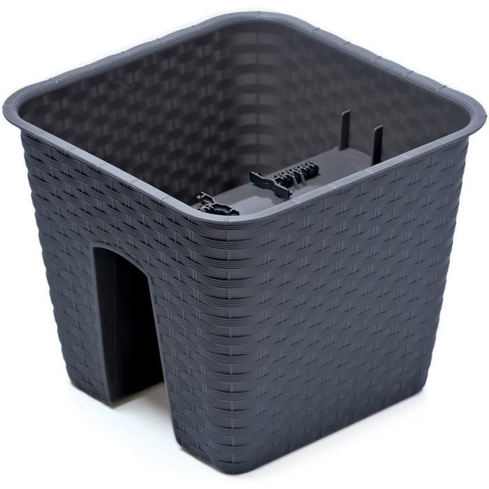 Vaso fioriera per ringhiera Ratolla Railing lunghezza 39 c, colore