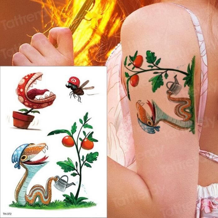 Tatouage Temporaire Th372 Enfants Enfants Animaux Panda Ours Flamingo Faux Tatoo Enfant Foret Eau Couleur Bras Cdiscount Au Quotidien