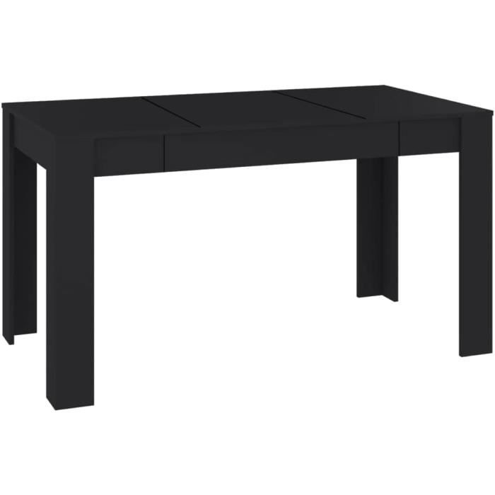 Table de Salle à Manger - A[132] - Noir - 140x745x76 cm