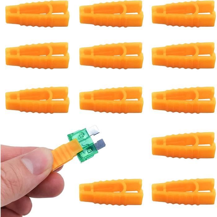Lot De 8 Mini Pinces Extracteurs De Fusibles - Pour Voiture, Moto, Quad - Plastique Résistant - 4 Tailles Différentes - 7