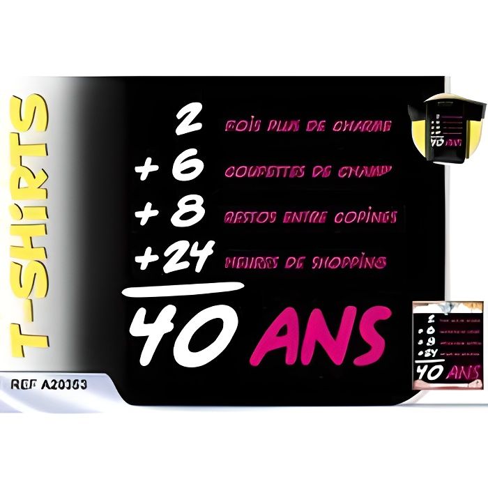 Tee Shirt 40 Ans Femme Cdiscount