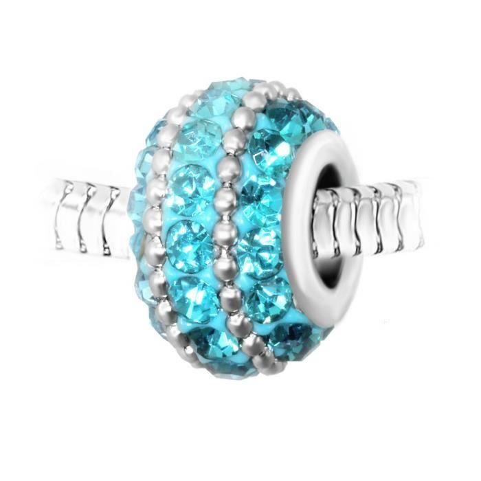 Charms Pendentif Européen Alliage Métal Bleu pour composer votre bracelet Charms Pendentif Européen Alliage Métal Bleu pour composer votre bracelet