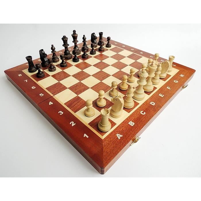 Great Kingdom Schachspiel 35cm - Handgemachtes Holzschach Mit Dame Spiel