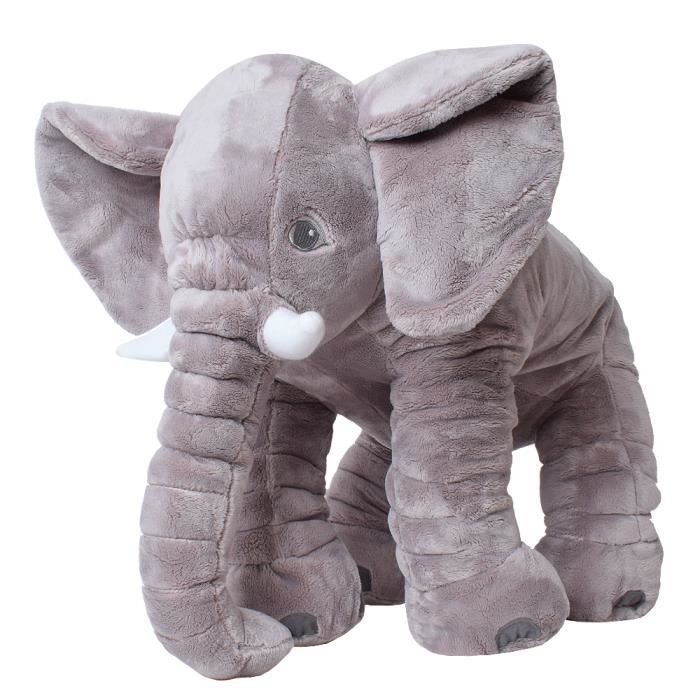 Te Trend 68 Cm Peluche Animaux Elephant Elephanteau Enfants Oreiller Bebe Gris Allemand Sgs Certificat Cdiscount Jeux Jouets