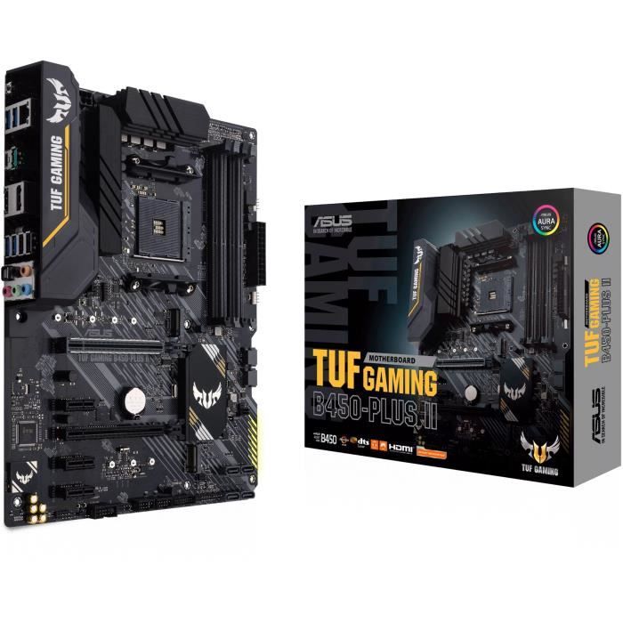 Carte mère – ASUS – TUF GAMING B450-PLUS II – AMD B450 – Emplacement AM4 ATX