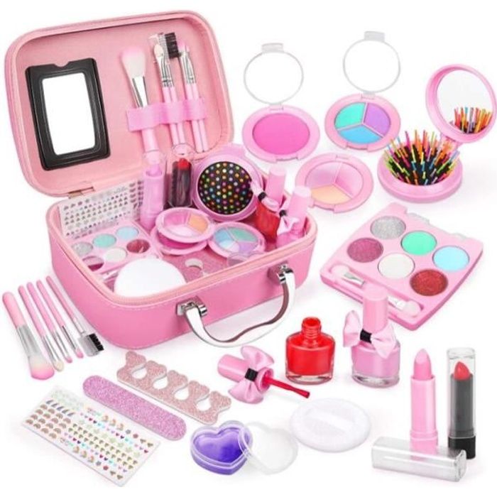 Maquillage Enfant Fille , Kit de Maquillage Enfant Fille,Non Toxique