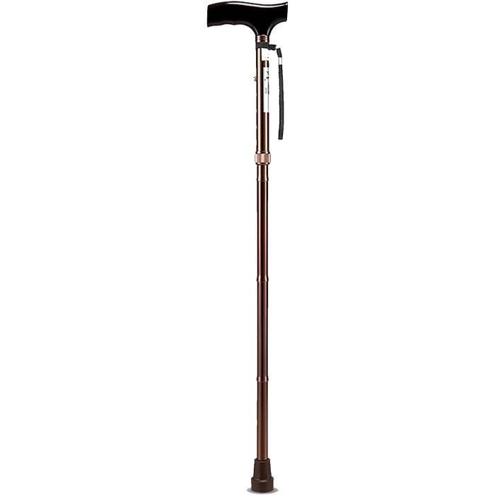 Béquille Adulte Réglable En Hauteur À 5 Niveaux, Canne De Marche Pliable Portable Pour Adultes
