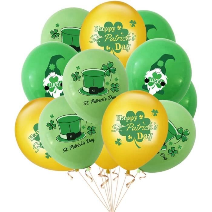 Drapeau Extérieur Saint-Patrick Trèfle 90x150 Cm – Polyester Résistant UV, œillets Métalliques