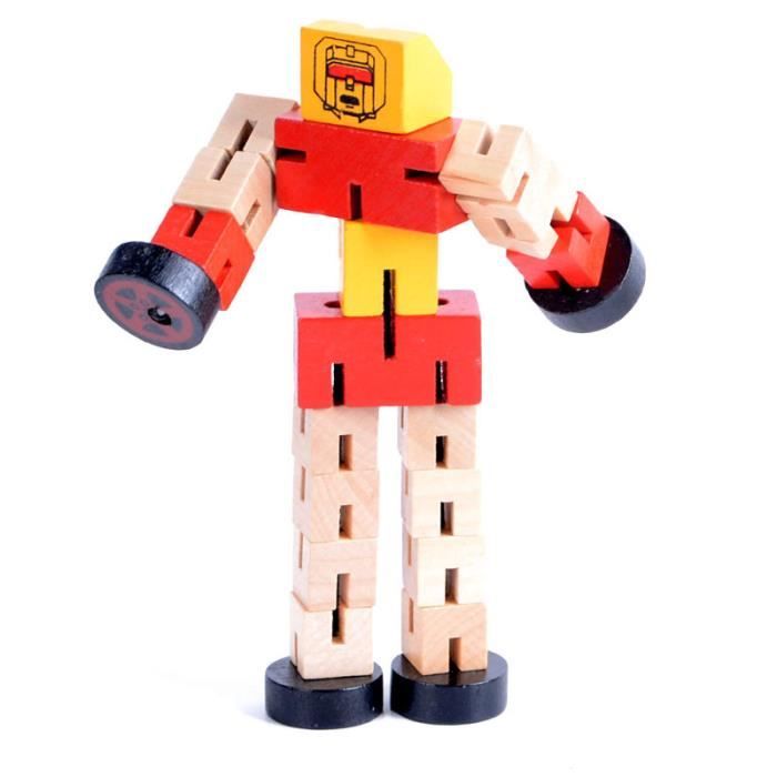 Jouet robot en bois, robot de démontage pratique jouet en bois pour enfant  rouge - Cdiscount Jeux - Jouets