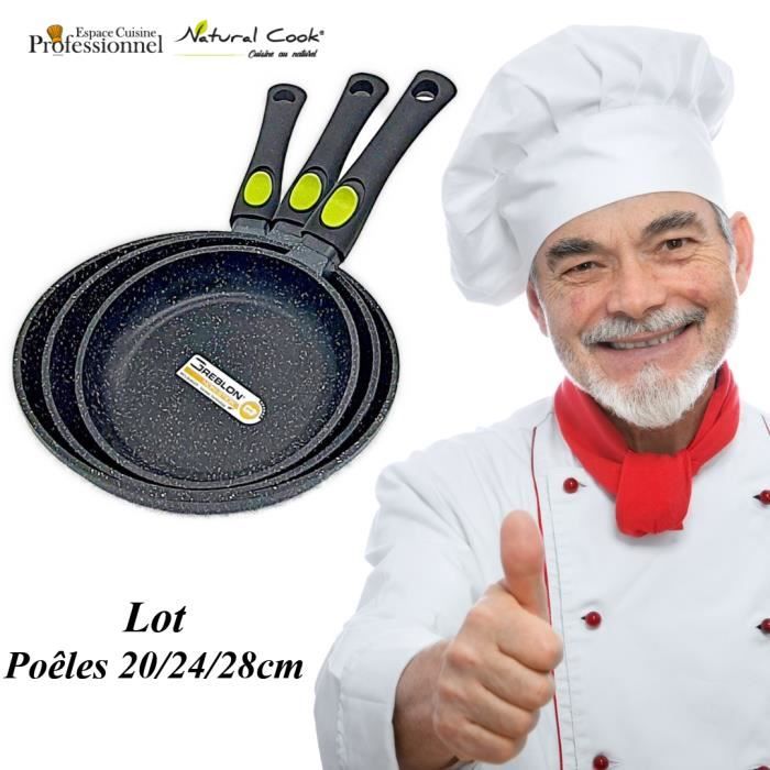 Poele Natural Cook – 28cm Natural Cook Professionnel Poêle 28cm : Natural  cook professionnel - N°1 des ustensiles de cuisine pro