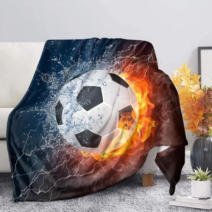 Ballon de Football Impression Cool Ultrs lit Doux canapé canapé Couverture  pour Enfants garçon Hommes 60x120cm[15130] - Cdiscount Maison