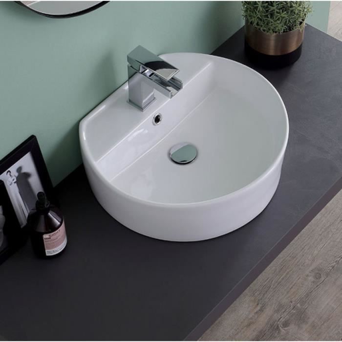 Keramag Kolo céramique lavabo blanc 80 cm 012045 Adaptateur-lavabo 