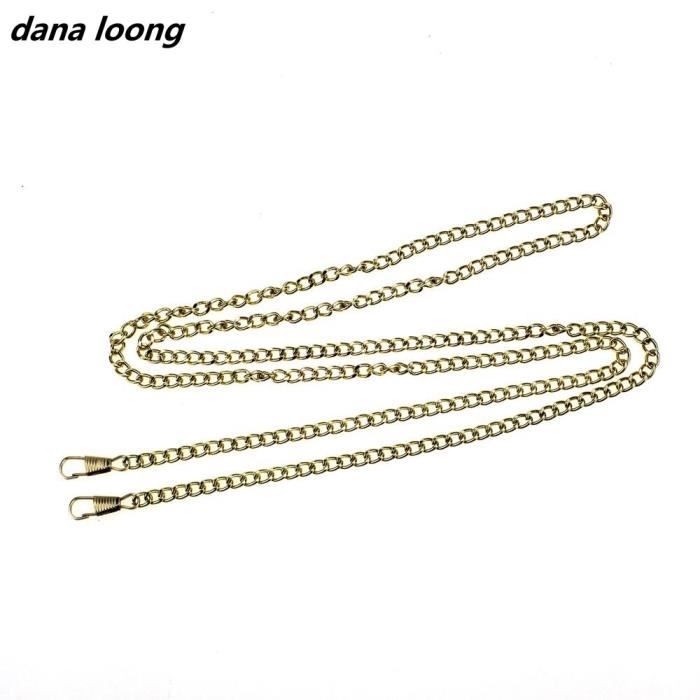 WANDIC Lot De 2 Rallonges De Sac à Main En Métal Blanc Et Rose