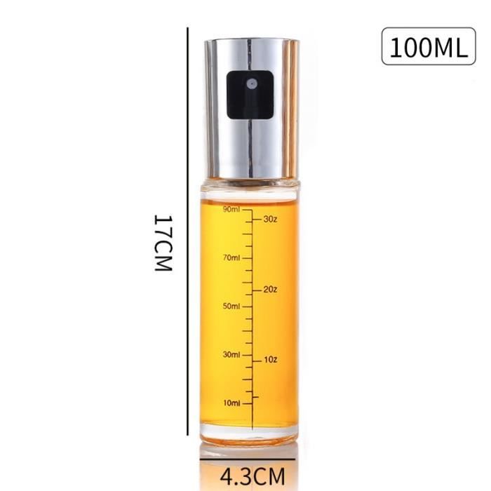 Pulvérisateur à Huile/vinaigre En Acier Inoxydable Pour Barbecue Et Cuisine - Contrôle Précis, Sain, Dimensions 18x4x4 Cm