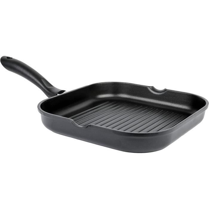 Royalty Line Poêle à Griller 28 Cm Revêtement Marbre – Aluminium Moulé Sous Pression, Tous Feux Dont Induction