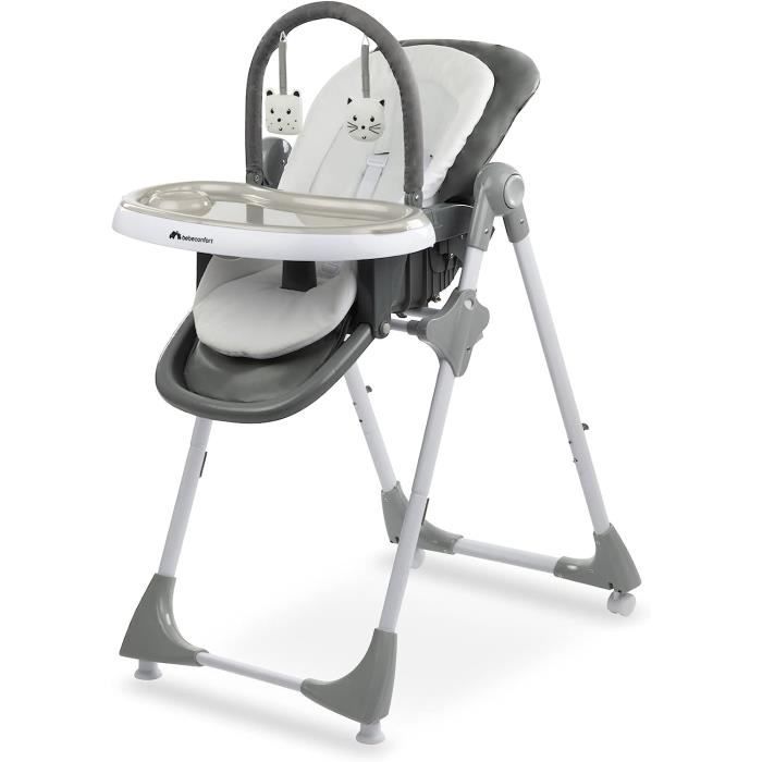 Bebeconfort Kiwi 3 en 1, Chaise haute enfant évolutive, chaise haute bébé multipositions, grand confort, de la naissance à 3 ans