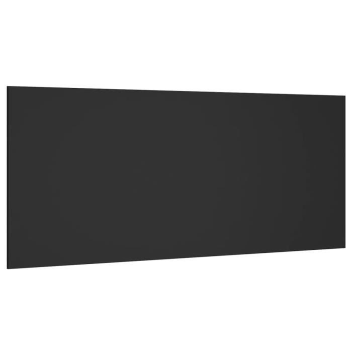 BET Tête de lit Noir 200x15x80 cm Bois dingénierie BET9472646114013