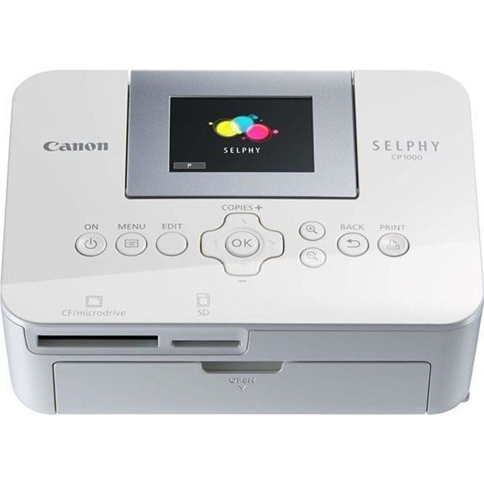 CANON Imprimante Photo Thermique 10x15 Selphy CP1000 - Blanche - Cdiscount  Informatique