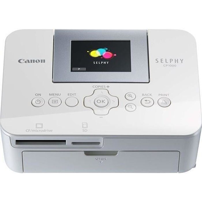 CANON Imprimante Photo Thermique 10×15 Selphy CP1000 – Blanche