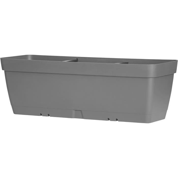 Pot De Fleurs Avec Reserve D´eau 7,5 L Gris Galet - FURU | Leroy