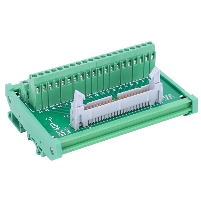 Connecteur Mâle IDC40P 40 Broches Avec Bornier - Interface PLC DIN Rail