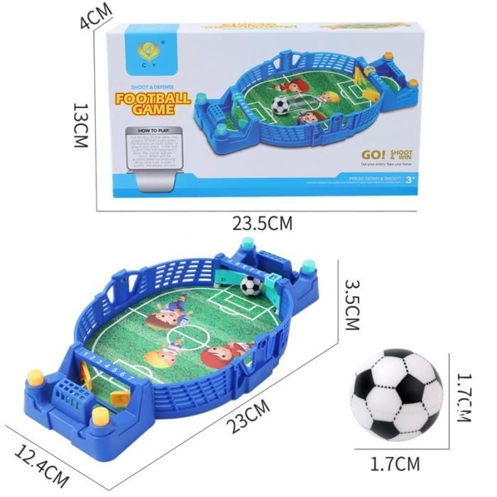Jeu de Baby Foot pour 2 Joueurs avec 8 Mini-Footballs | Jouet de Table pour Enfants 4-7 Ans et