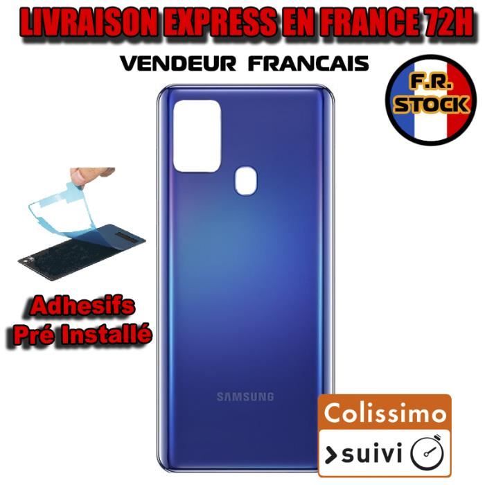 افضل كوالين ابواب خشب VITRE ARRIERE SUR CHASSIS Samsung Galaxy A21s A217F bleu ...