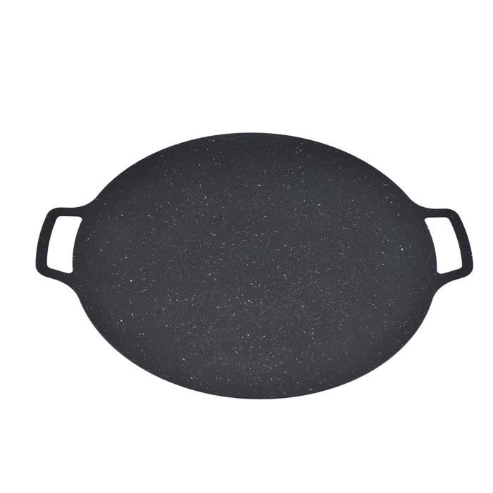 Foyer De 35 Cm Barbecue à Charbon Portable Rond Antiadhésif En Acier Inoxydable, Mini Réchaud