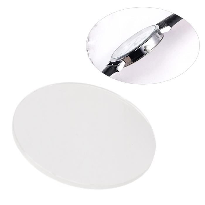 Verre de montre plat rond en cristal de saphir Verre de montre de remplacement pour accessoires
