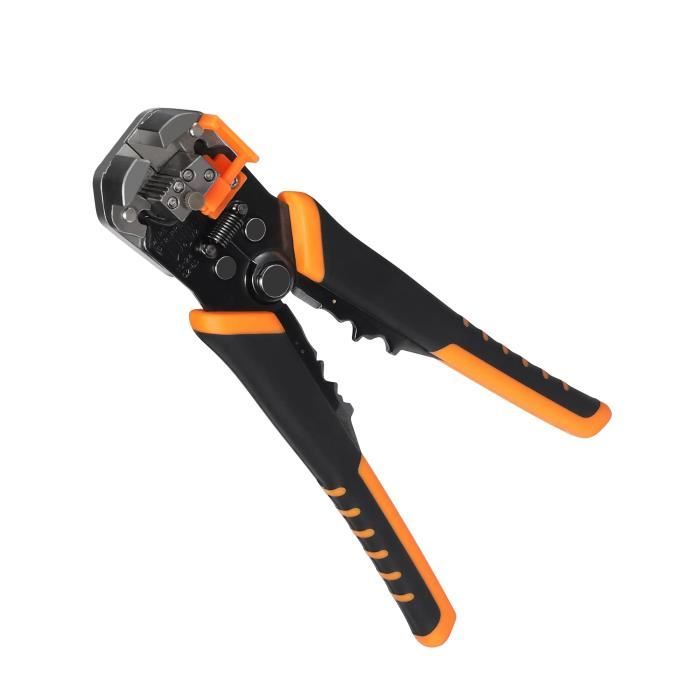 Lot De 2 Pince à Dénuder 3 En 1 Et Coupante Diagonale - Outils Électricien Multifonction 10-24 AWG Pour Coupes De Précision