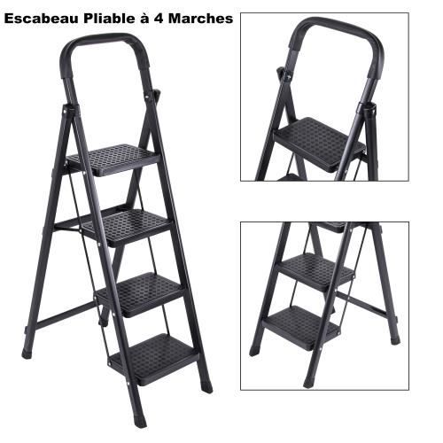Escabeau 4 marches PROLUX aluminium léger 280 cm hauteur travail - Brico Dépôt
