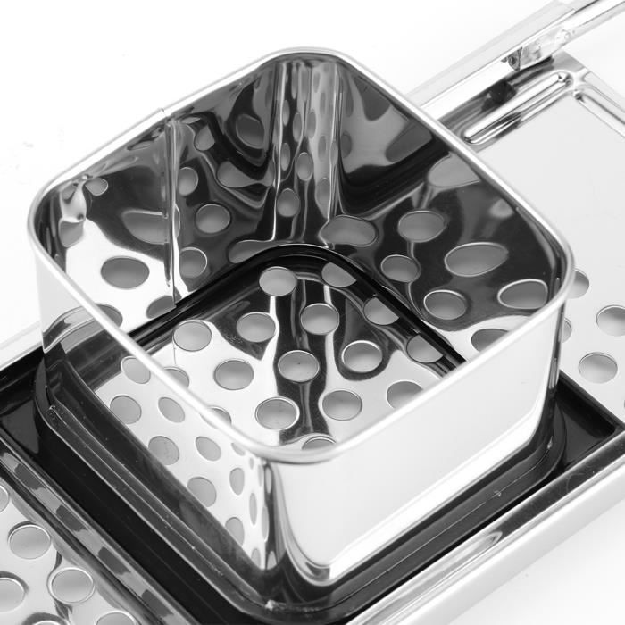 HUTVD Pince Cuisine en Acier Inoxydable et Silicone, 4 Pièces Pinces de