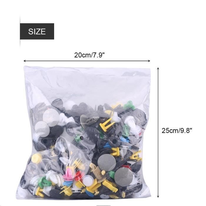Lot De 240 Clips De Fixation Pour Pare-chocs Auto - Plastique, Universels, Neufs