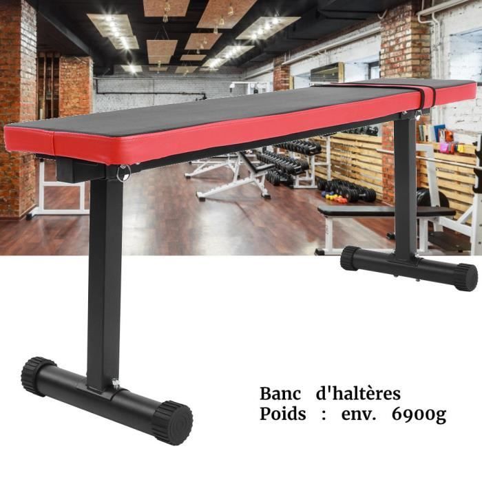 Banc Fitness Haltérophilie Avec Sangle Résistance - Développé Couché Musculation Pompes