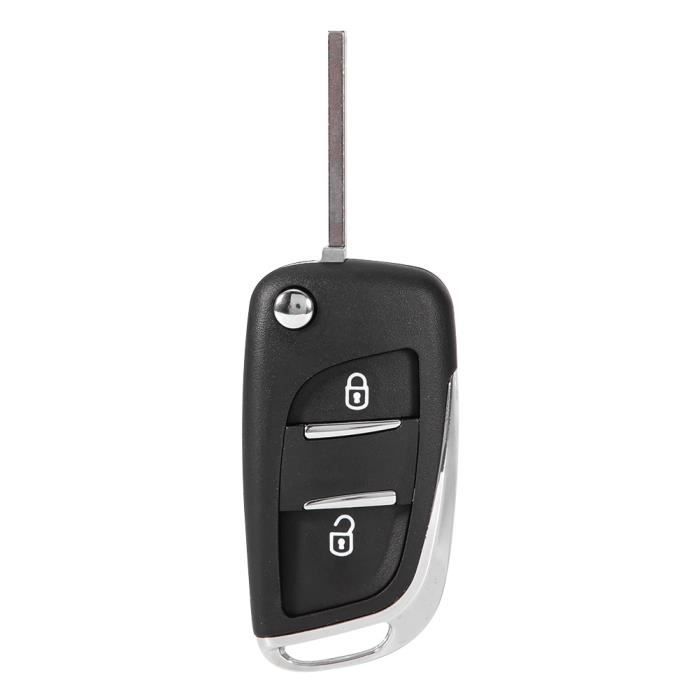 MAD Clé à télécommande 2 boutons CE0536 pour Citroën C2 C3 C4 C5 C6 C8 (Type B)